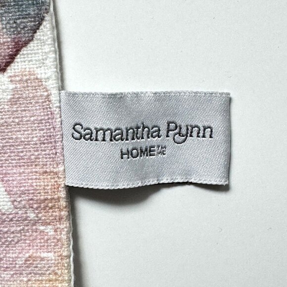 Samantha Pynn Home Floral Cotton Placemats Set Of 4 Soft Pink White Watercolor - Picture 5 of 12